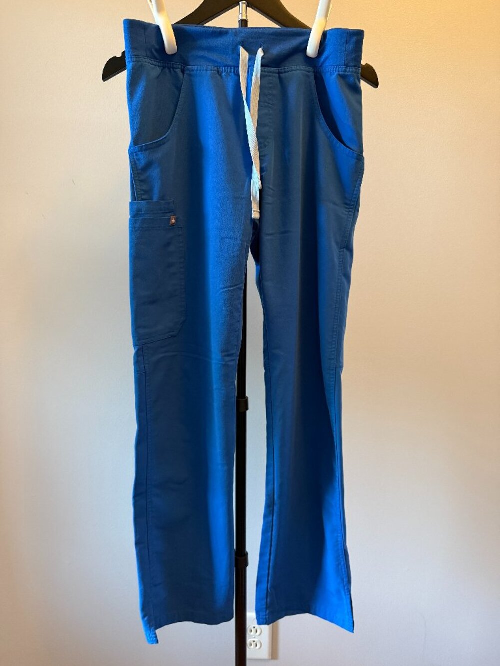 FIGS Kade Cargo Scrub Pants Blue Size XS Yoga Waistband